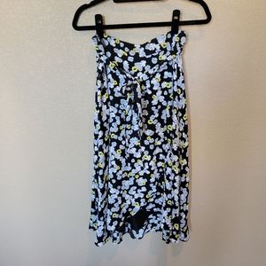 NWT Ann Taylor Poppy Tie Waist Wrap Skirt, Size 6